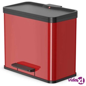 Hailo Pattumiera a Pedale Oko Duo Plus L 17 L+9 L Rossa 0630-240