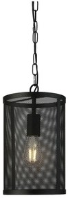Searchlight - Lampadario a sospensione con catena FISHNET 1xE27/60W/230V nero