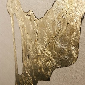 Quadro dipinto a mano 90x120 cm Wild Horizon Gold - Malerifabrikken