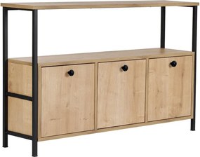 Tavolo consolle colore naturale chiaro con effetto rovere 29,5x120 cm Solace – Kalune Design