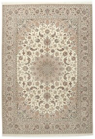 Isfahan Tappeto 370 x 260 (Iran) Annodato A Mano
