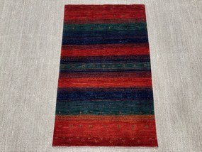 Loribaft Tappeto 80 x 130 Verde (Iran) Annodato A Mano