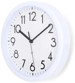 Nedis CLWA105WT - Orologio da parete Ø 22 cm 1xAA bianco