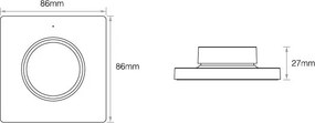 Telecomando  da Parete per Dimmer LED - Base Magnetica Senza Cavi
