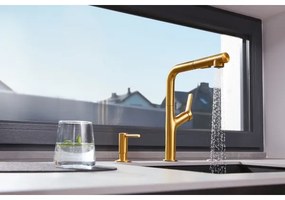 KFA Armatura 990-100-31 - Distributore di sapone da incasso DUERO acciaio inossidabile/oro