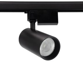 Faro LED 30W Trifase Nero 60° 120lm/W CRI92 no Flickering - BRIDGELUX LED Colore Bianco Caldo 2.700K