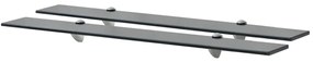 Mensole Galleggianti 2 Pz İn Vetro 80x10 Cm 8 Mm /
