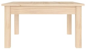 Tavolino da Salotto 55x55x30 cm Legno Massello di Pino