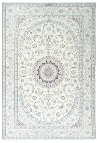 Nain Tappeto 210x300 Beige (Iran) Annodato A Mano