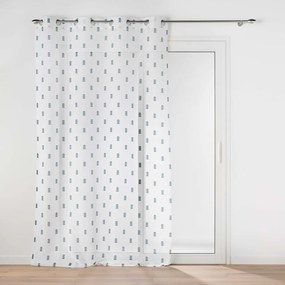 Tenda in voile bianco e blu 140x240 cm Geokid - douceur d'intérieur