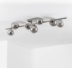 Brilagi - Lampadario a plafone LED MILLA 7xG9/3W/230V cromo lucido/fumé