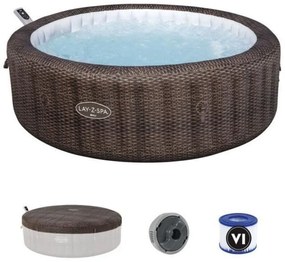 Bestway 6001P Minipiscina idromassaggio gonfiabile Bali Lay-Z-Spa AirJet con app