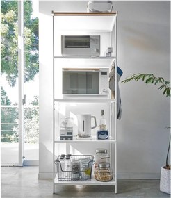 Scaffale bianco opaco in acciaio 60x170x46,5 cm Tower – YAMAZAKI