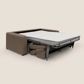 Poseidon divano letto + relax elettrico in tessuto smacchiabile impermeabile T05 marrone