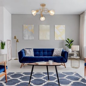 Rabalux 5548 - Lampadario fisso HOLLY 3xE14/40W/230V oro