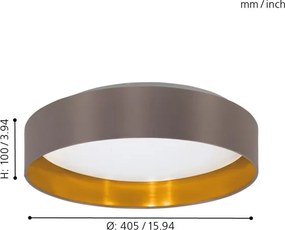 Eglo 31625 - Plafoniera LED MASERLO LED SMD/18W/230V