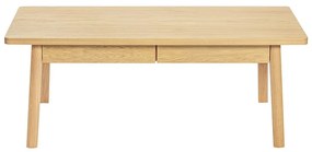 Tavolino da salotto colore naturale con effetto rovere 60x120 cm Nice – Woodman