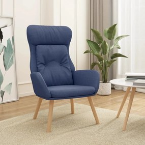 Poltrona Rilassante Blu İn Tessuto /