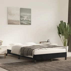 Giroletto Senza Materasso Nero 120x200 Cm Velluto /