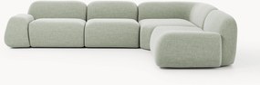Divano angolare componibile 4 posti in bouclé Wolke