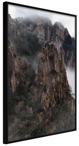 Poster  Mountain Ridge  Cornice Quadri Cornice nera, Larghezza x Altezza Home decor 30x45