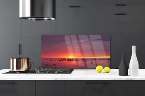 Pannello cucina paraschizzi Mare, sole, paesaggio 100x50 cm