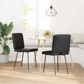 Sedie Da Pranzo 2 Pz Nere İn Similpelle /
