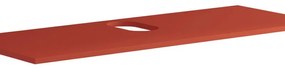 Top per lavabo Niwa L 120 x P 46 cm laccato opaco paprika truciolare