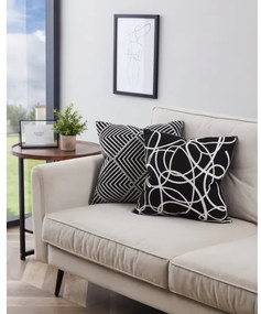 Eglo 420006 - Cuscino decorativo CHEVERY 45x45 cm nero/bianco