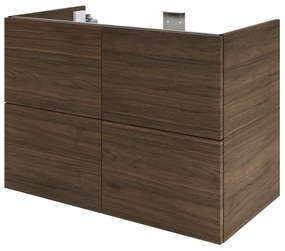 Mobile da bagno sotto lavabo Neo  lucido L 90 x H 64 x P 48 cm 4 cassetti, lavabo non incluso