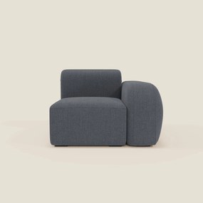 BonBon modulo terminale 105 cm sinistro o destro - tessuto smacchiabile T23 blu grafite