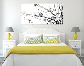 Quadro su tela – Con motivo floreale