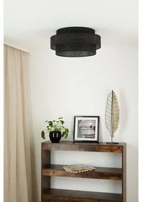 Brilagi - Plafoniera SPACE YUTE LED/12W/230V diametro 50 cm nero