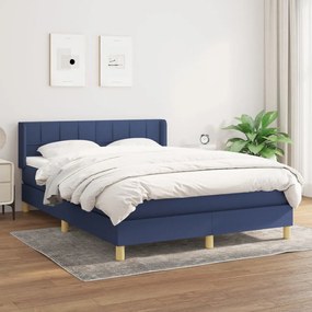 Giroletto A Molle Con Materasso Blu 140x200 Cm İn Tessuto /