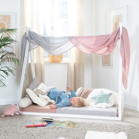 Box letto bianco 70x140 cm Montessori - Roba