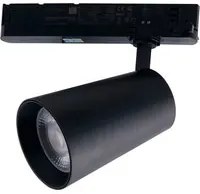 Faro LED per binario KONE nero in alluminio 30W 3000K (luce calda)