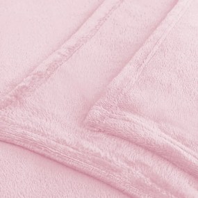 Coperta in microfibra rosa chiaro, 220 x 240 cm Mic - DecoKing