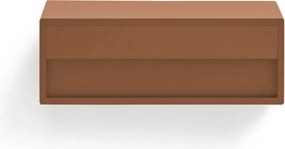 Comodino color mattone da parete Platt – Teulat