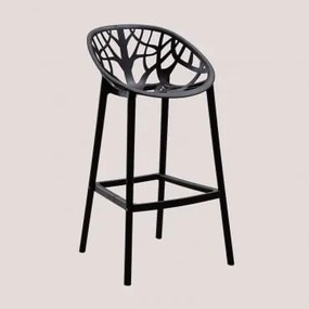 Sgabello Da Giardino Alto Ores Nero & ↑75 Cm - Sklum