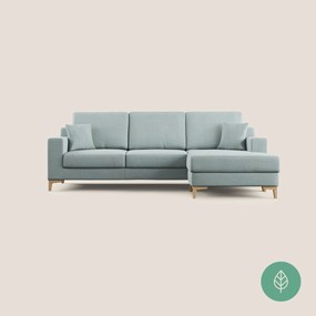 Michael divano angolare reversibile in tessuto ecosostenibile T10 azzurro X
