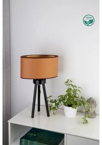 Duolla - Lampada da tavolo OVAL VEGAN 1xE27/15W/230V diametro 30 cm marrone