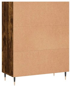 Libreria Rovere Fumo 69,5x32,5x90 cm in Legno Multistrato