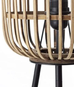 Brilliant - Lampada da terra WOODROW 1xE27/60W/230V bambù