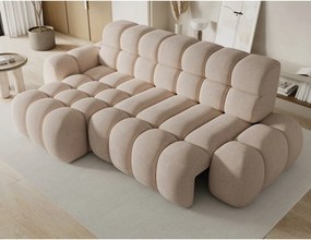 Divano angolare beige allungabile (con penisola a sinistra/con chaise lounge) Ceedro – ELTAP