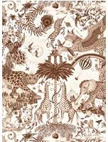 Clarke & Clarke Carta da parati Paradise Lost - Sepia