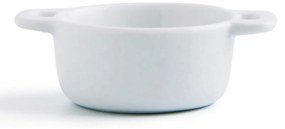 Vassoio per aperitivi Quid Gastro Fun Ceramica Bianco (10 x 7 x 4 cm) (12 Unità)
