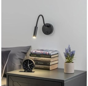 Brilagi - LED Lampada flessibile da muro MAYA LED/3W/230V 4000K nero