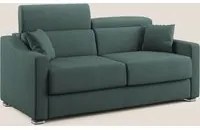 Divano Letto 3 Posti 211x100x98 cm in Tessuto Verde