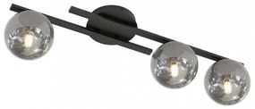 Lampada da soffitto in acciaio KAIRO 3 da interno 3xE14 Colore del corpo Nero e Grafite