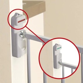 Dreambaby - Barriera di sicurezza BROADWAY 76-134,5 cm bianca